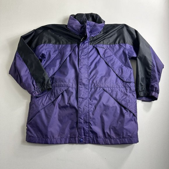 LL Bean Girls Kids Purple Winter Jacket Ski Coat Large 14‎ 16 Hooded Outdoor - Picture 1 of 9
